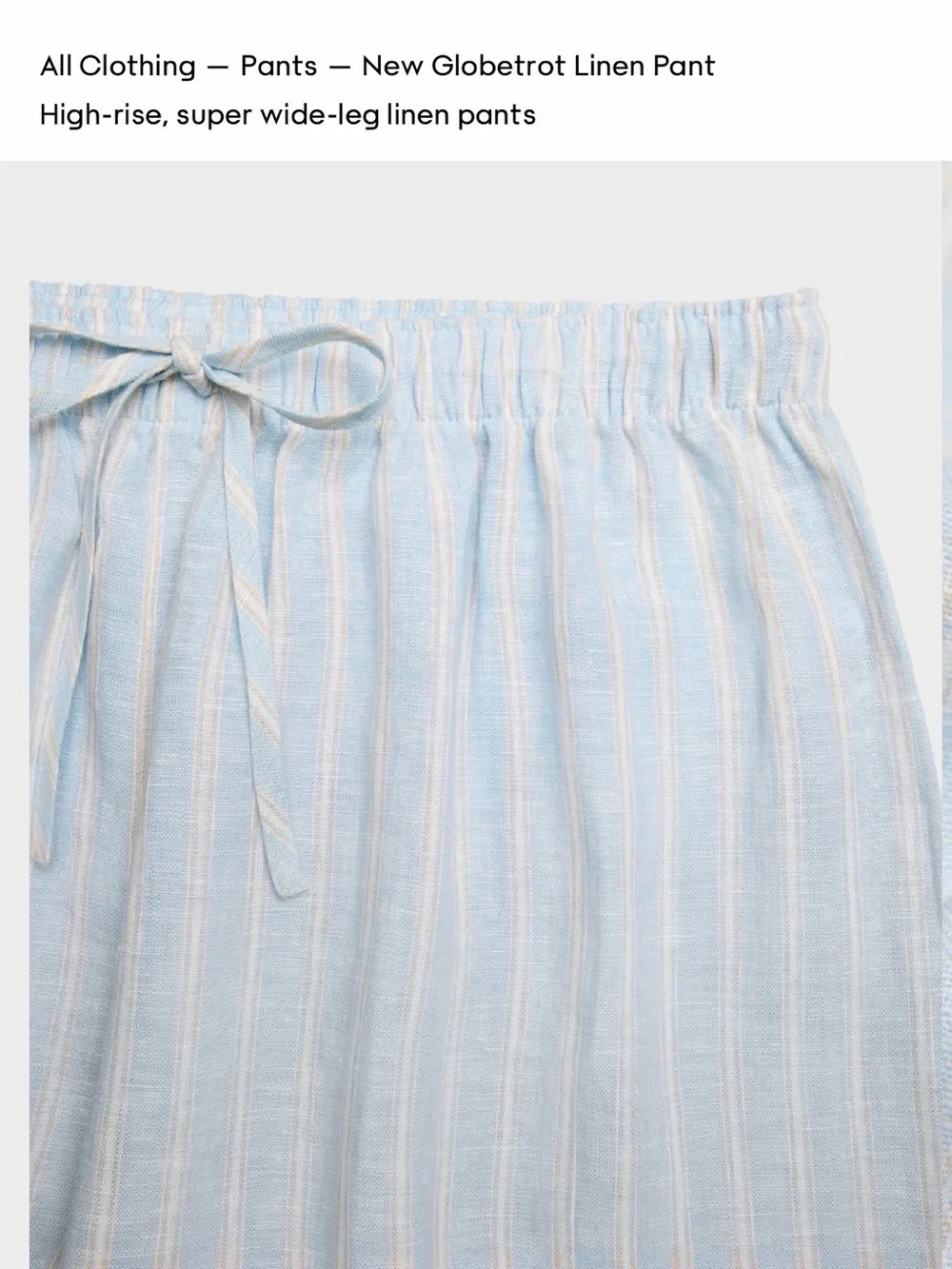 NWT Aritzia Little Moon New Globetrot linen pants 🔥